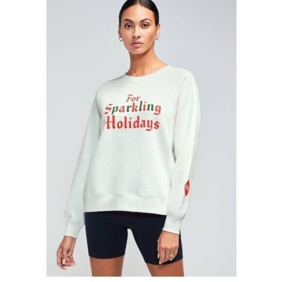 Wildfox x Coca-Cola “For Sparkling Holidays” Sweatshirt in Vanilla - Picture 3 of 11